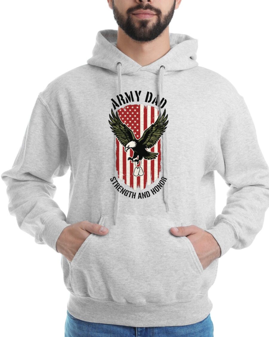 Defending The Homefront Eagle Crest Hoodie — lifestyle photo