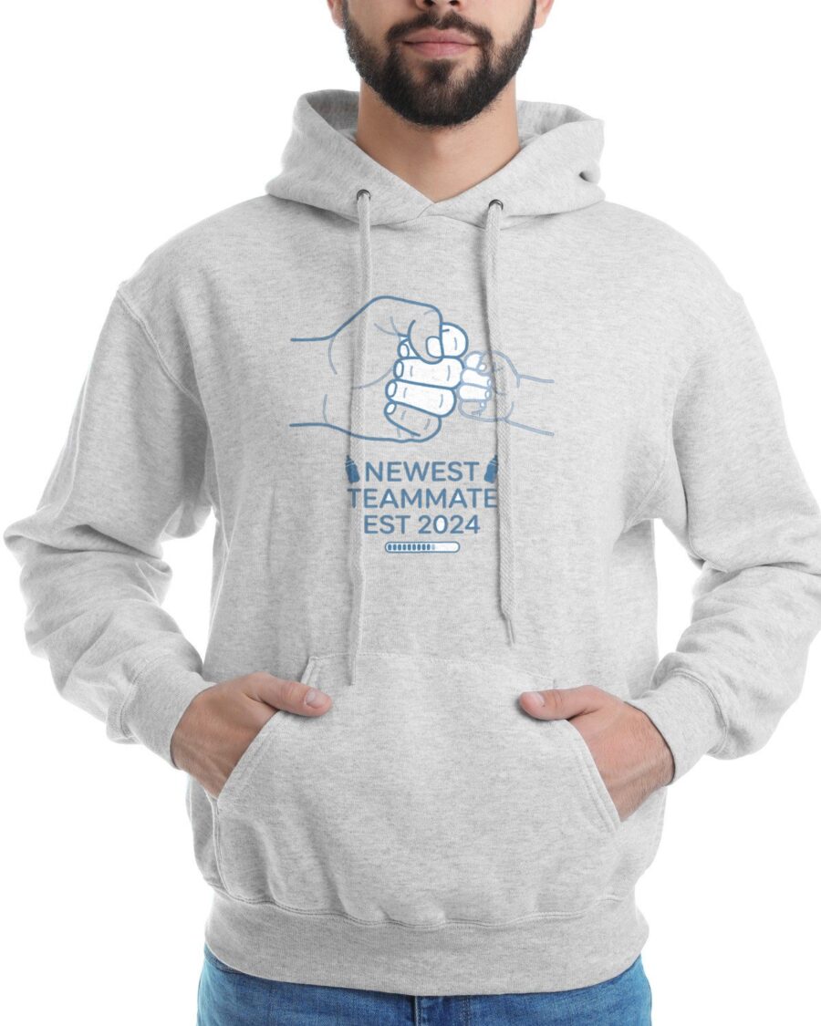 Tiny Teammate Fist Bump Est Year Hoodie — lifestyle photo