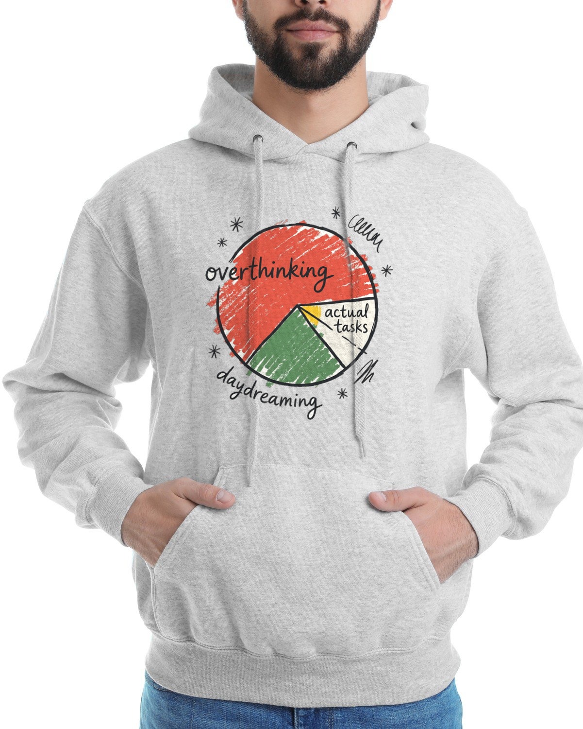Wobbly Pie Chart Of Priorities Tee Hoodie — lifestyle photo