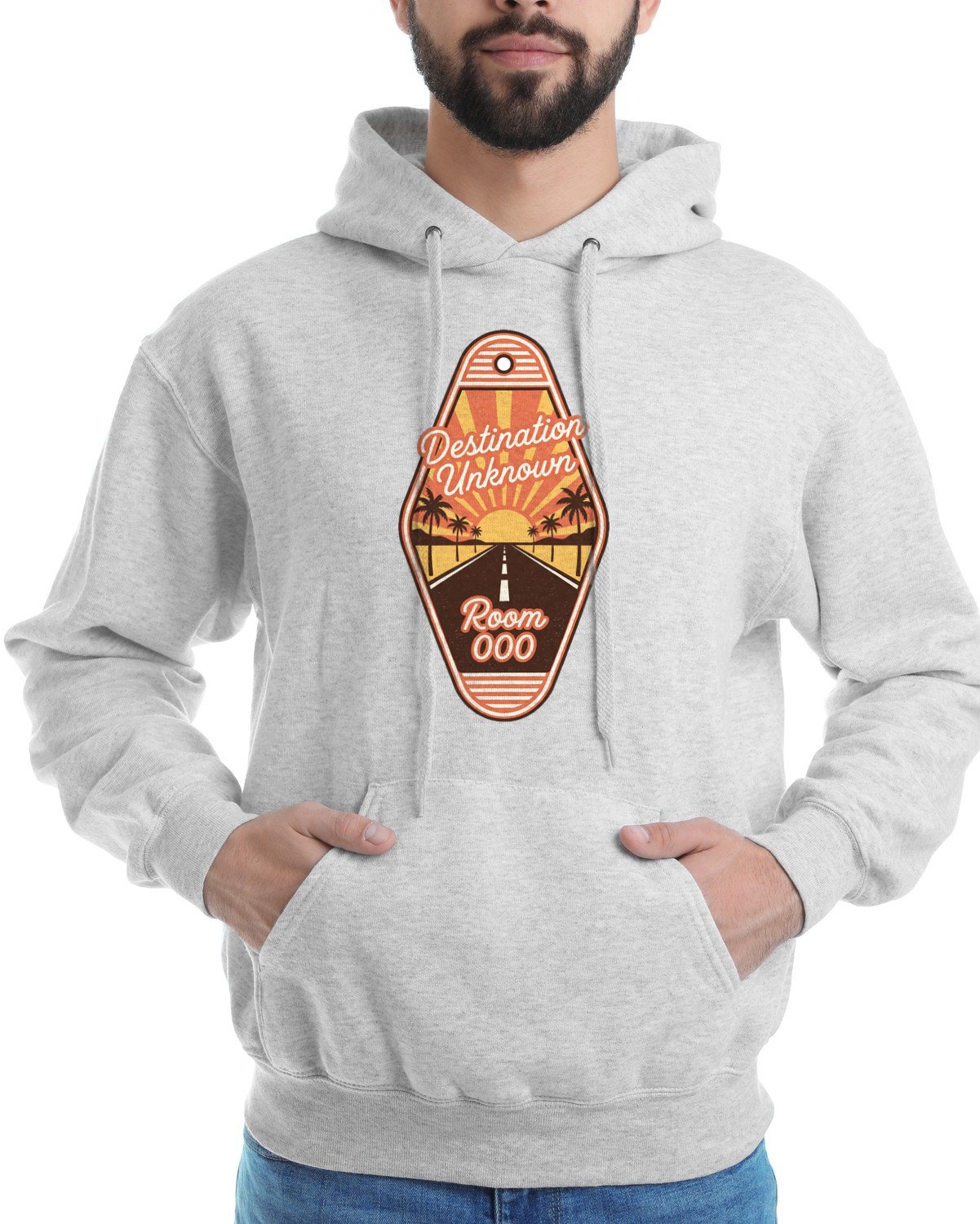 Nowhere Particular Desert Motel Key Hoodie — lifestyle photo