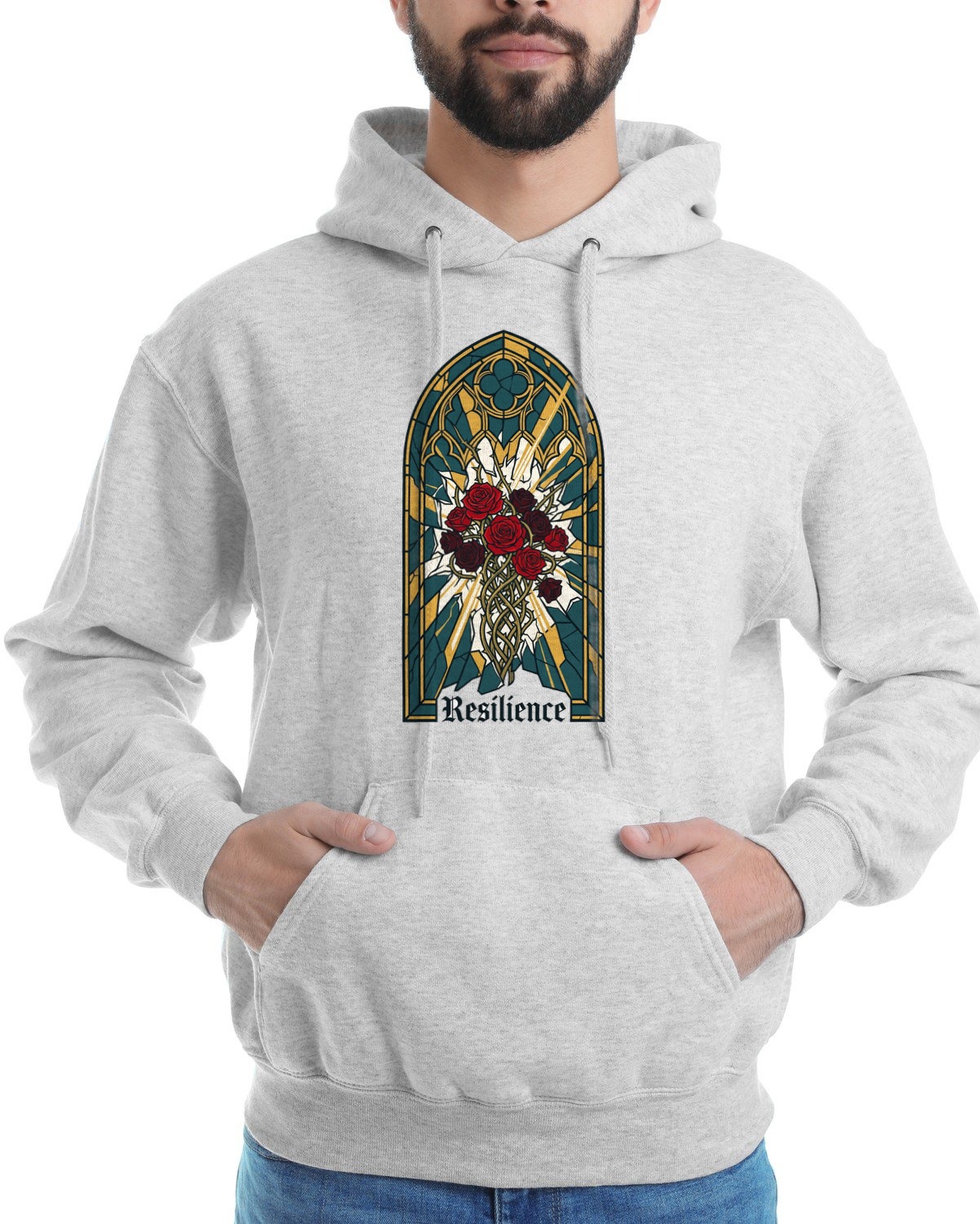 Shattered Arches Bound By Thorns Hoodie — lifestyle photo
