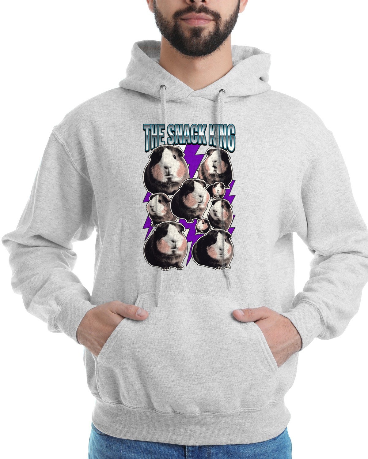 Heavyweight Snacker Guinea Pig Bootleg Hoodie — lifestyle photo