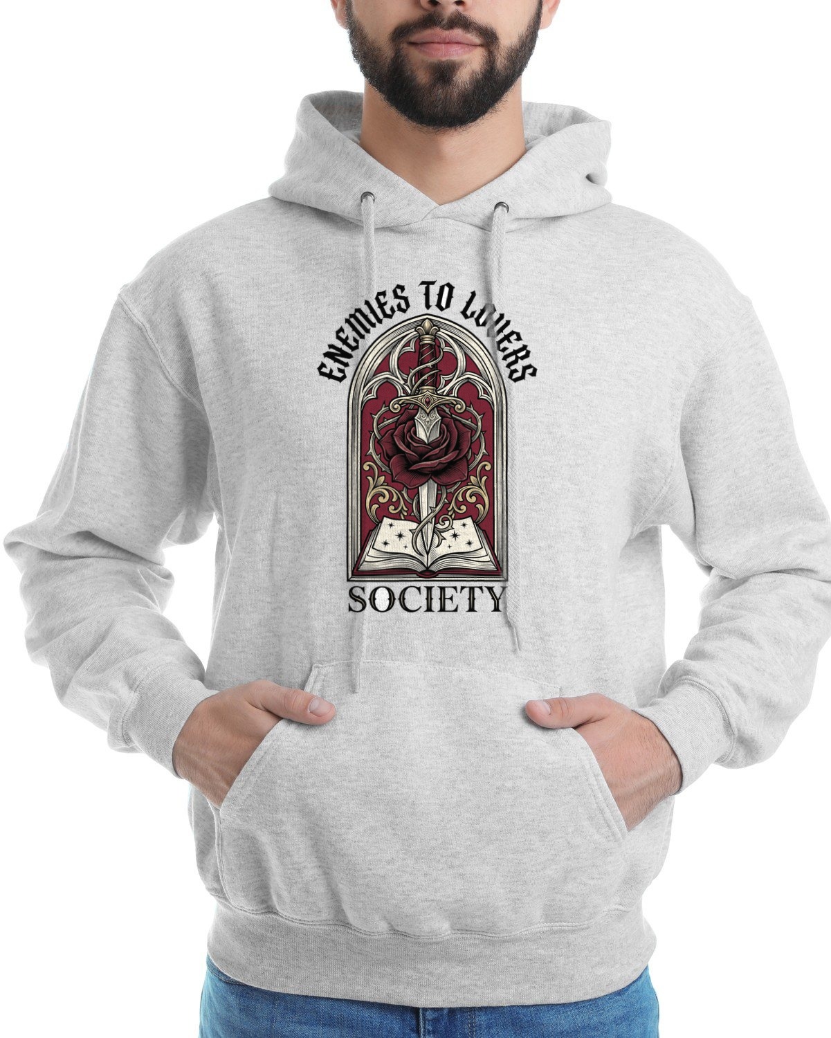 Enemies To Lovers Dagger Society Hoodie — lifestyle photo