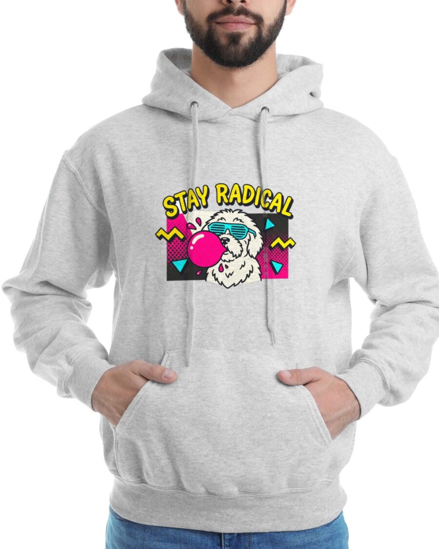 Radical Hound Memphis Portrait Hoodie — lifestyle photo