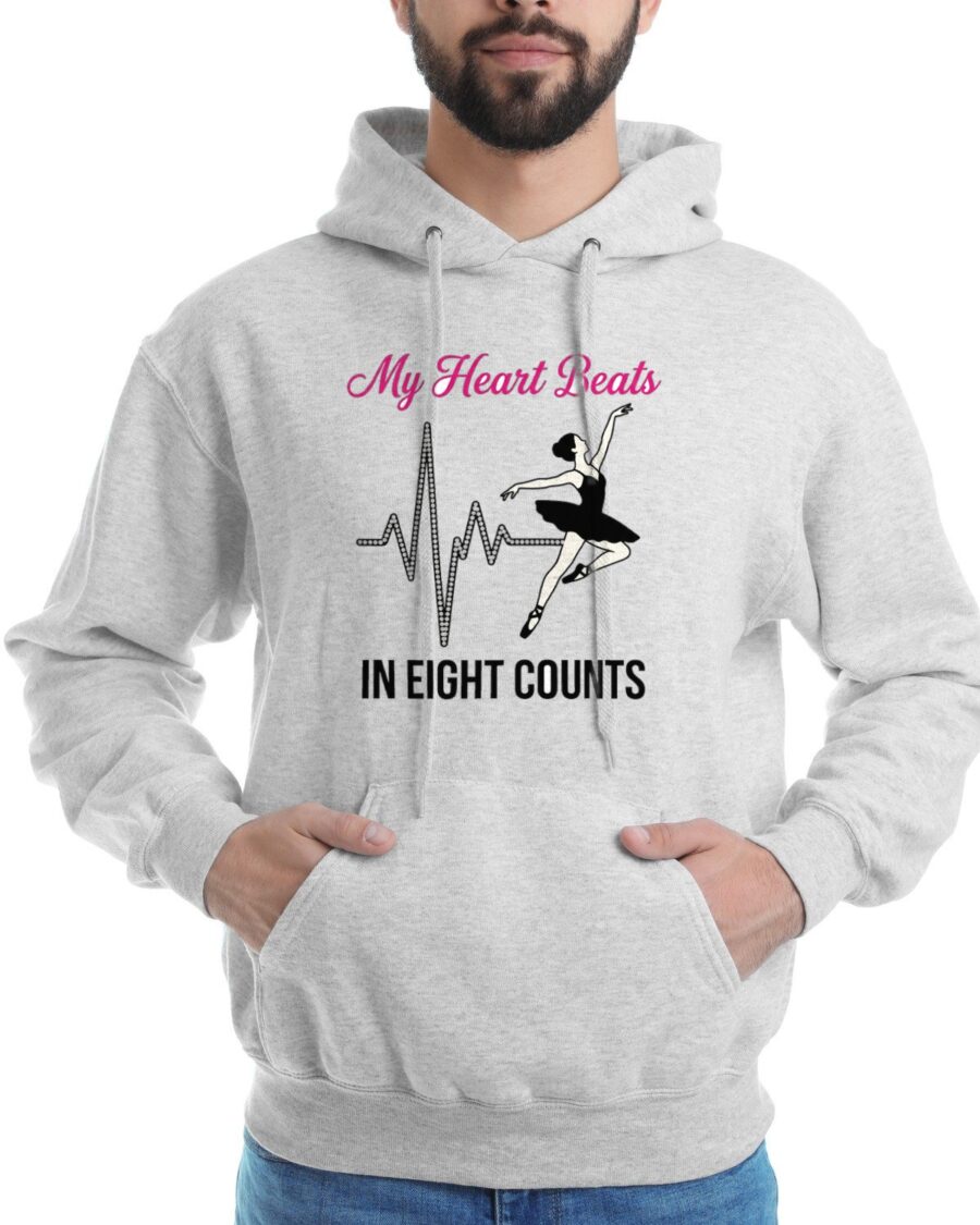My Heart Beats In Eight Counts Hoodie — lifestyle photo