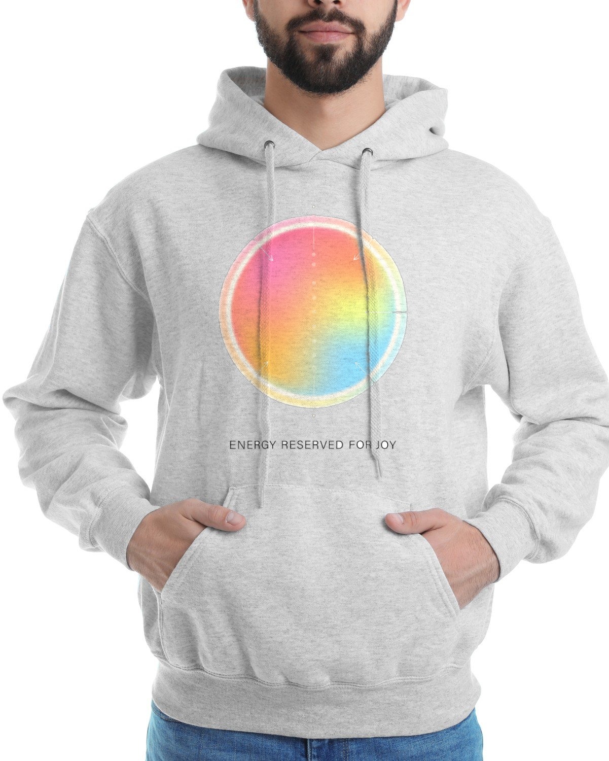 Boundary Setting Aura Gradient Chart Hoodie — lifestyle photo