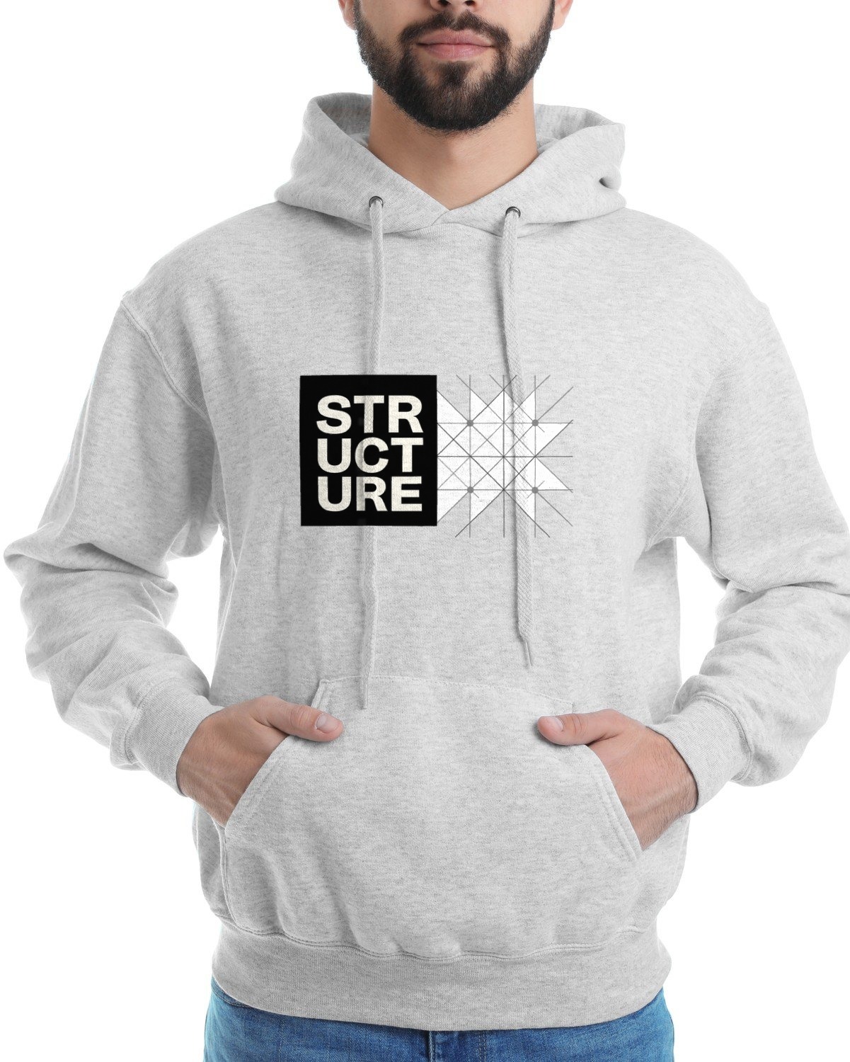 Negative Space Architecture Hoodie — lifestyle photo