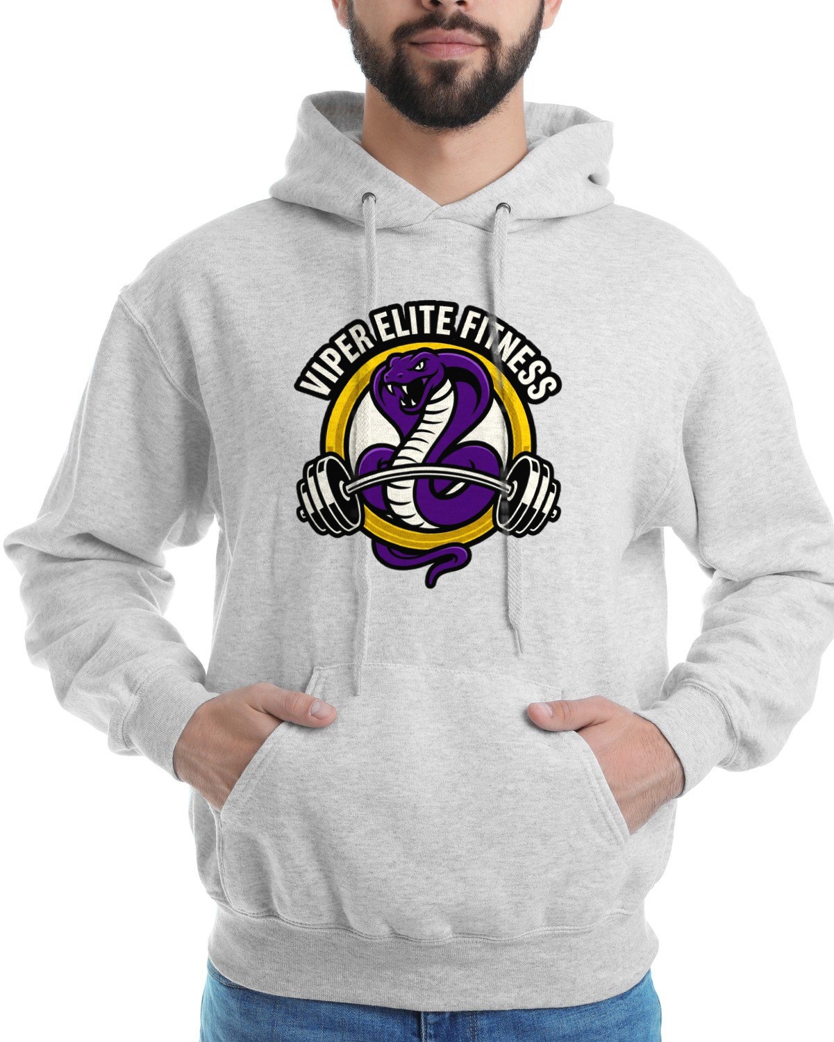 Viper Elite Corporate Gym Crest Hoodie — lifestyle photo