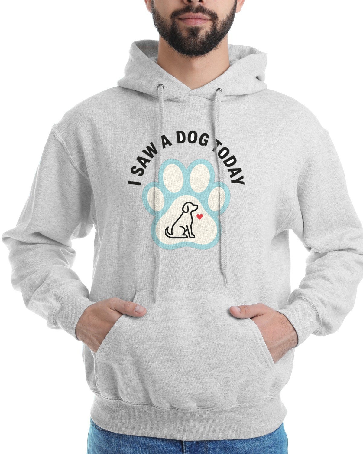 Paw Print Badge Joy Sighting Hoodie — lifestyle photo