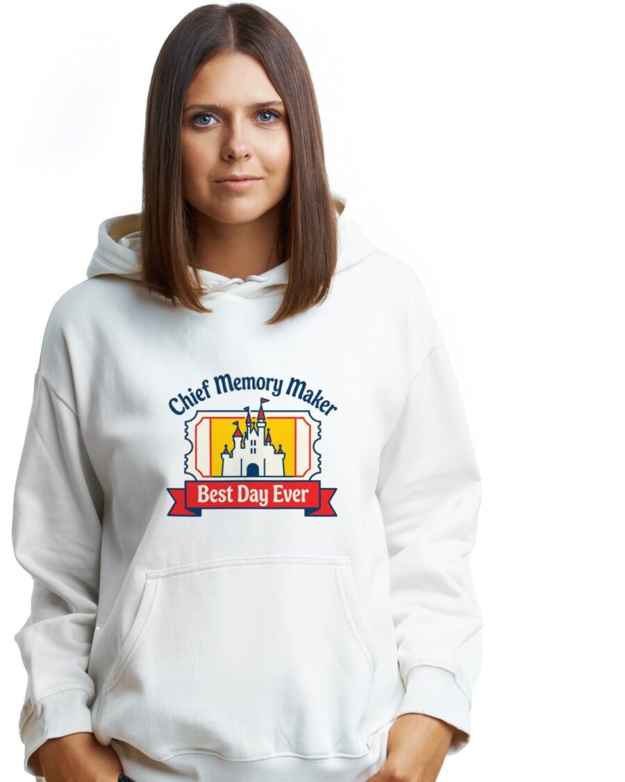 Chief Memory Maker Theme Park Crest Hoodie — lifestyle photo