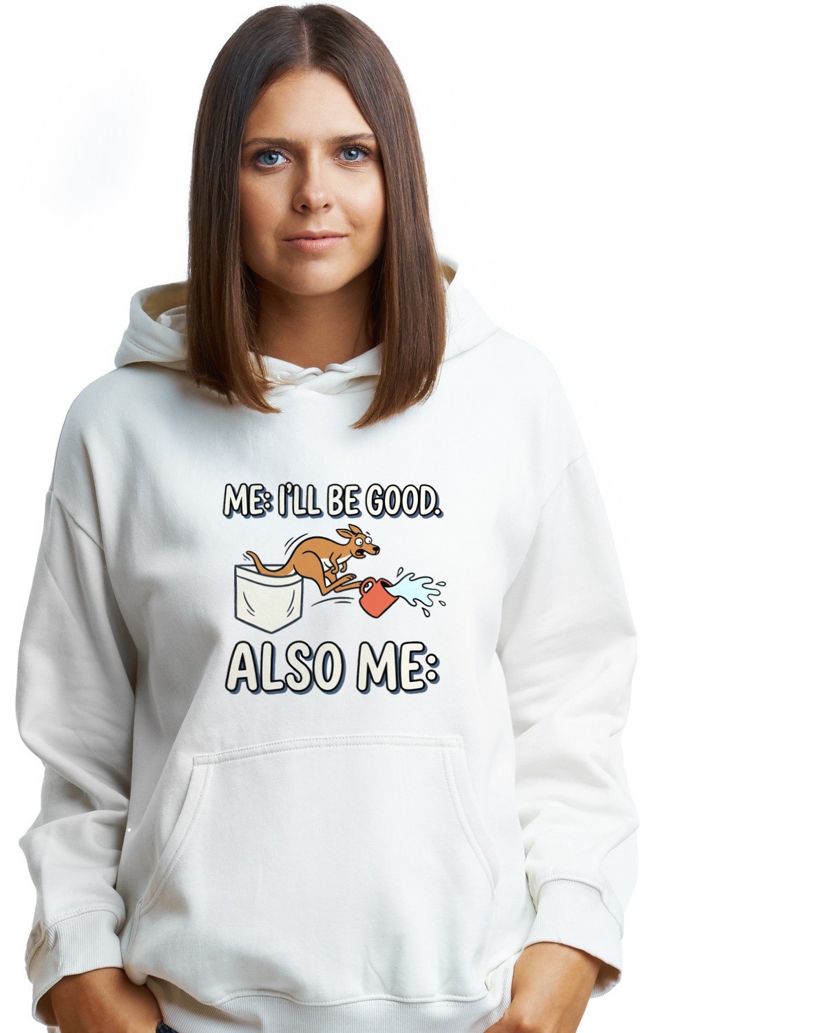 Me Also Me Out Of Pocket Hoodie — lifestyle photo