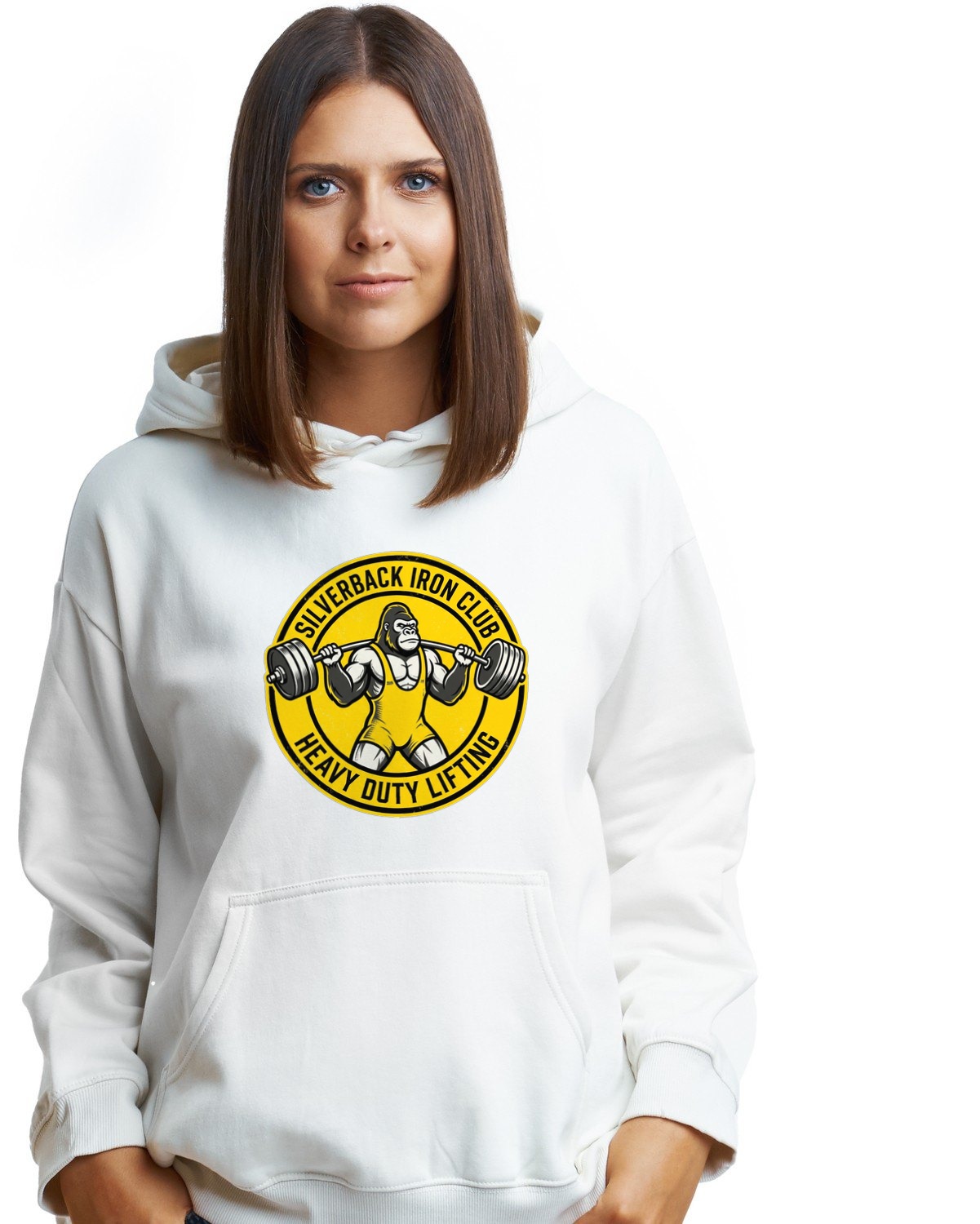 Silverback Iron Club Vintage Medallion Hoodie — lifestyle photo