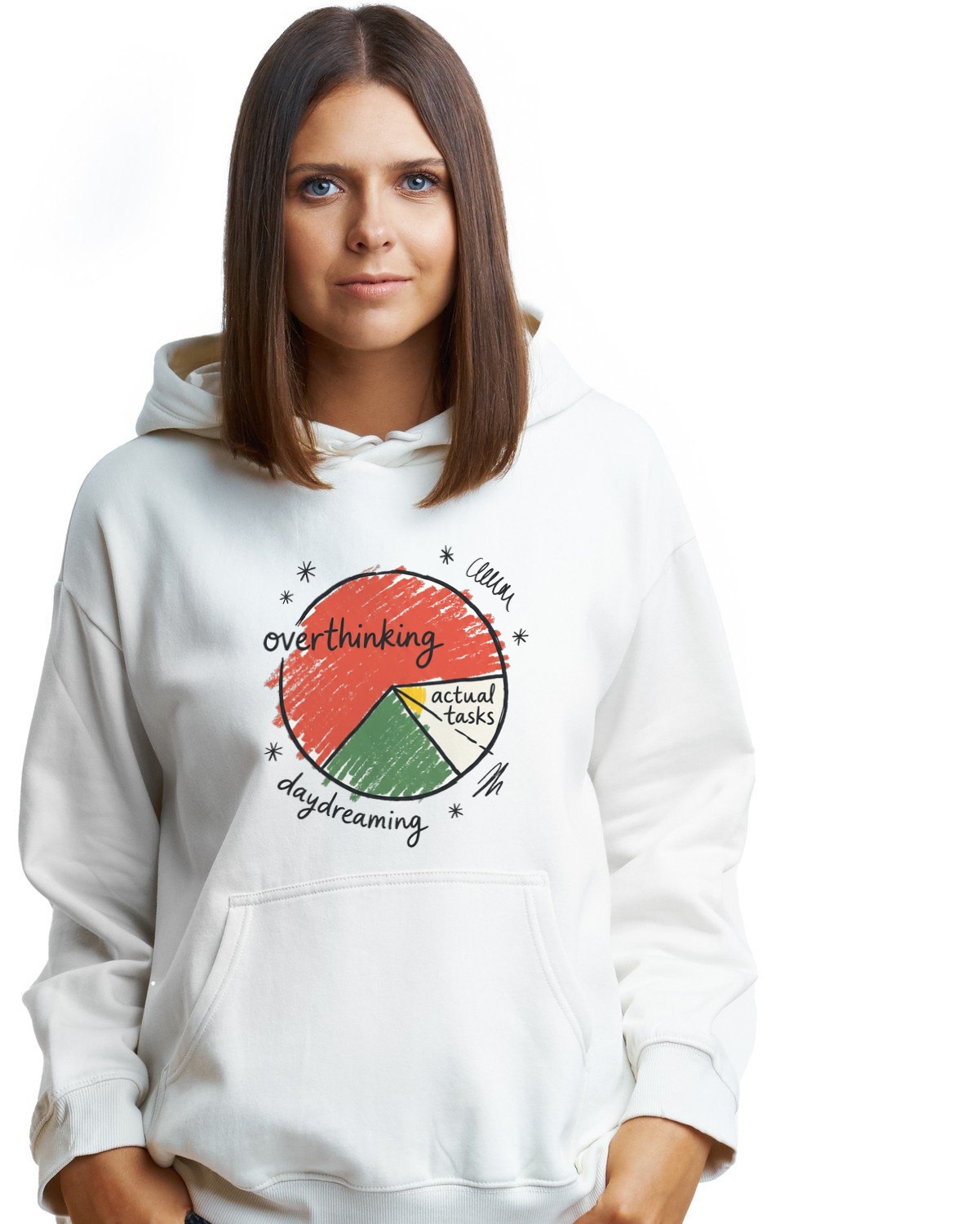 Wobbly Pie Chart Of Priorities Tee Hoodie — lifestyle photo