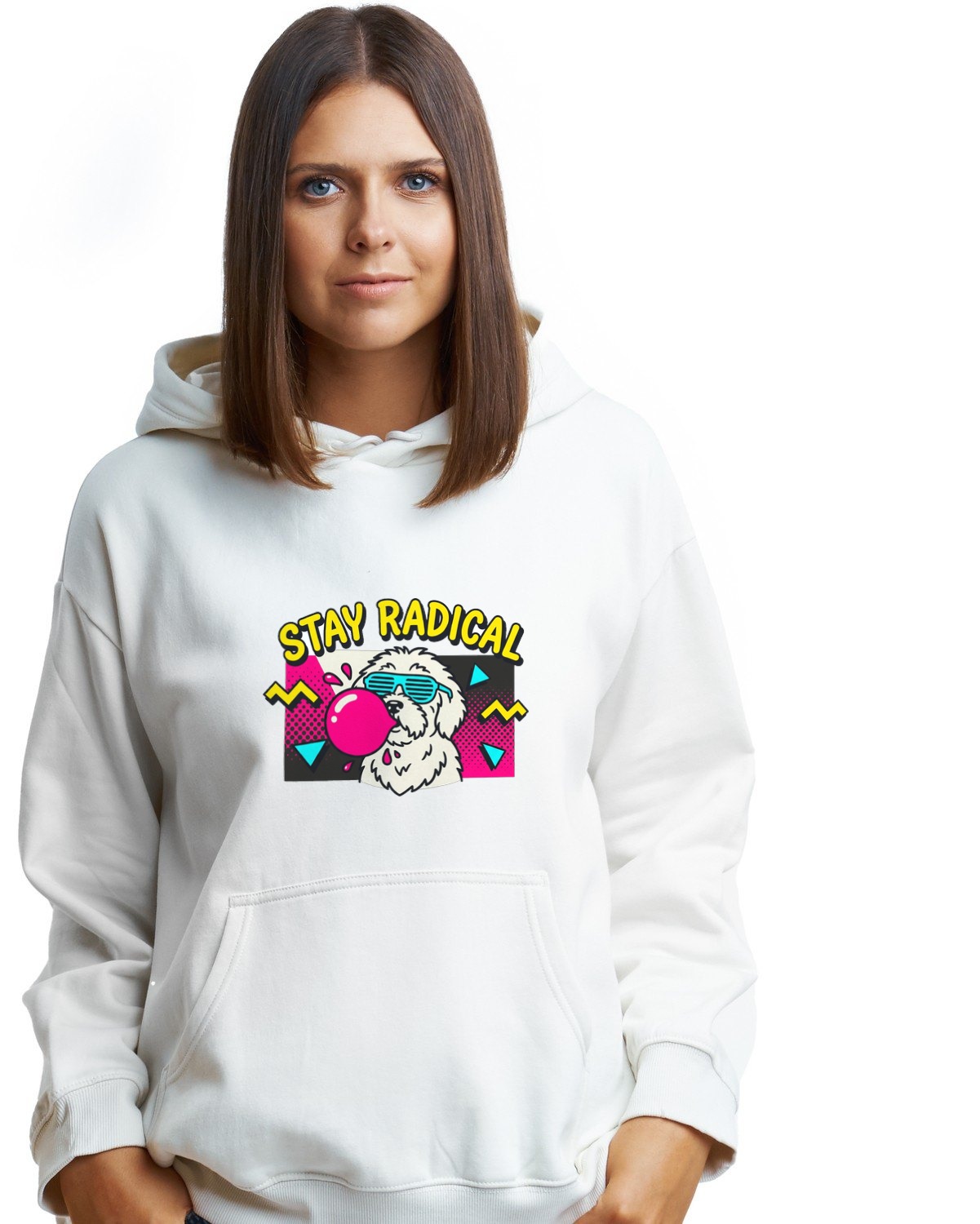 Radical Hound Memphis Portrait Hoodie — lifestyle photo
