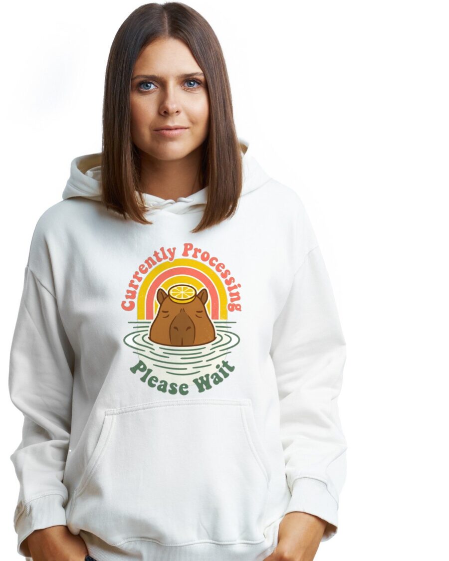 Currently Processing Yuzu Soak Tee Hoodie — lifestyle photo