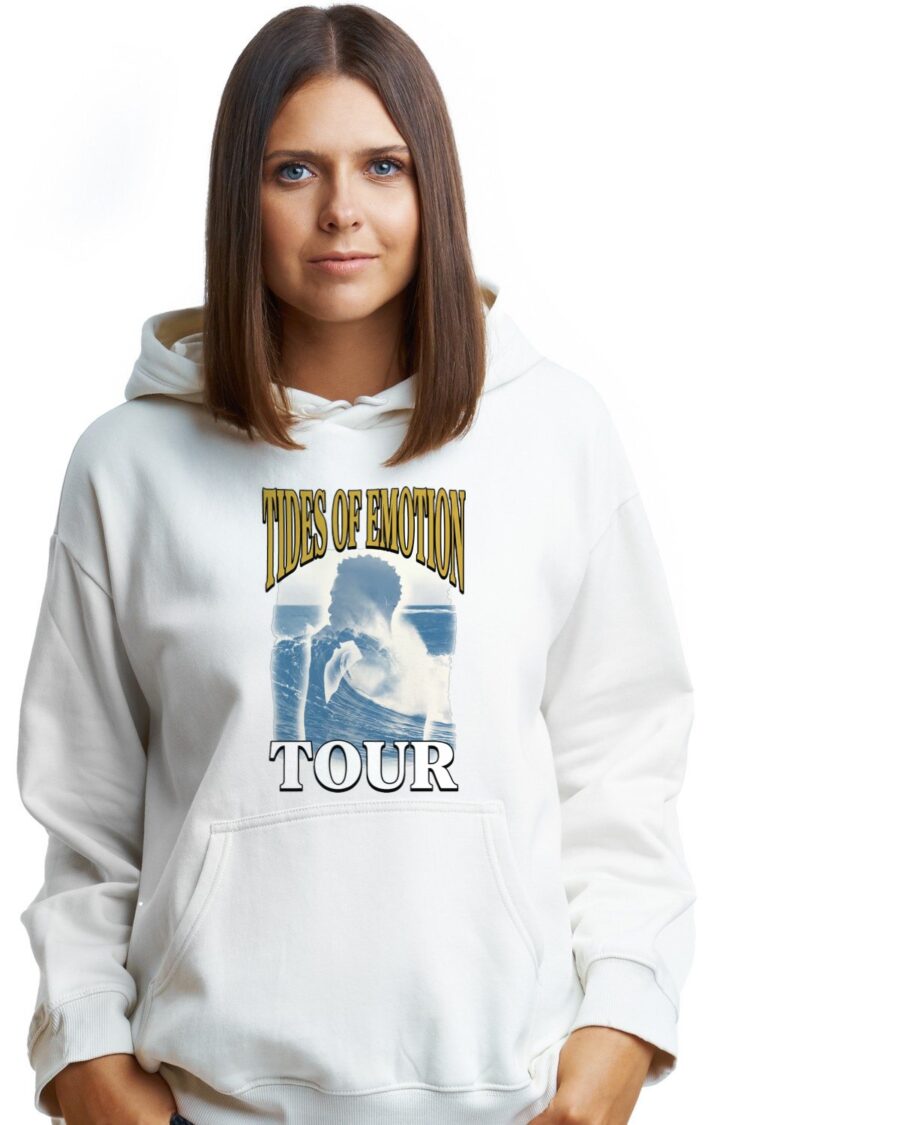 Tides Of Emotion Bootleg Collage Tee Hoodie — lifestyle photo