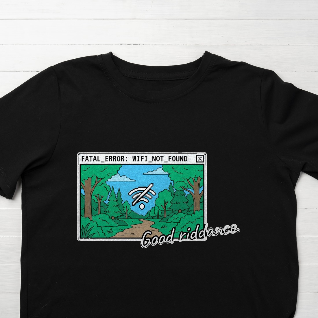 Error: Nature Found Kids Tee — lifestyle photo