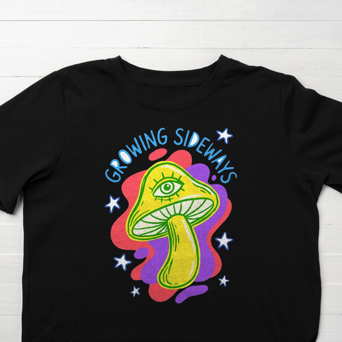 Happy Little Weirdo Mushroom Tee Kids Tee — lifestyle photo