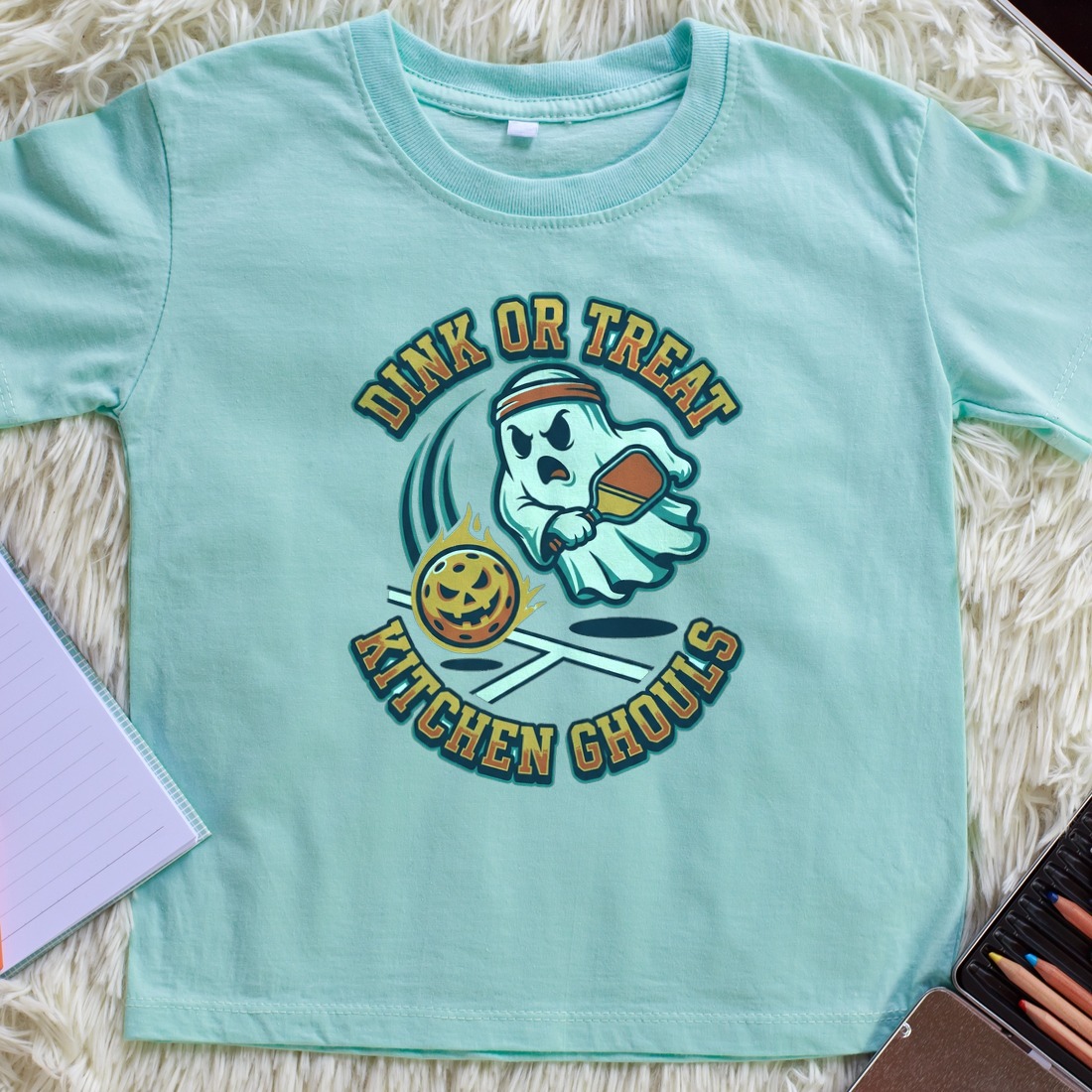 Phantom Dinker Athletic Dept Kids Tee — lifestyle photo