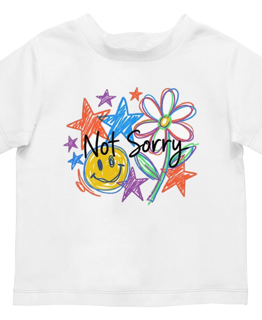 Scribble Your Own Rules Doodle Tee Kids Tee — lifestyle photo