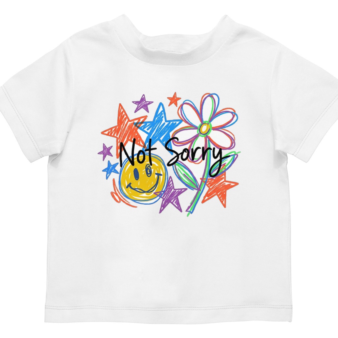 Scribble Your Own Rules Doodle Tee Kids Tee — lifestyle photo