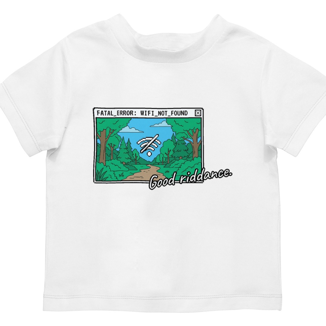 Error: Nature Found Kids Tee — lifestyle photo