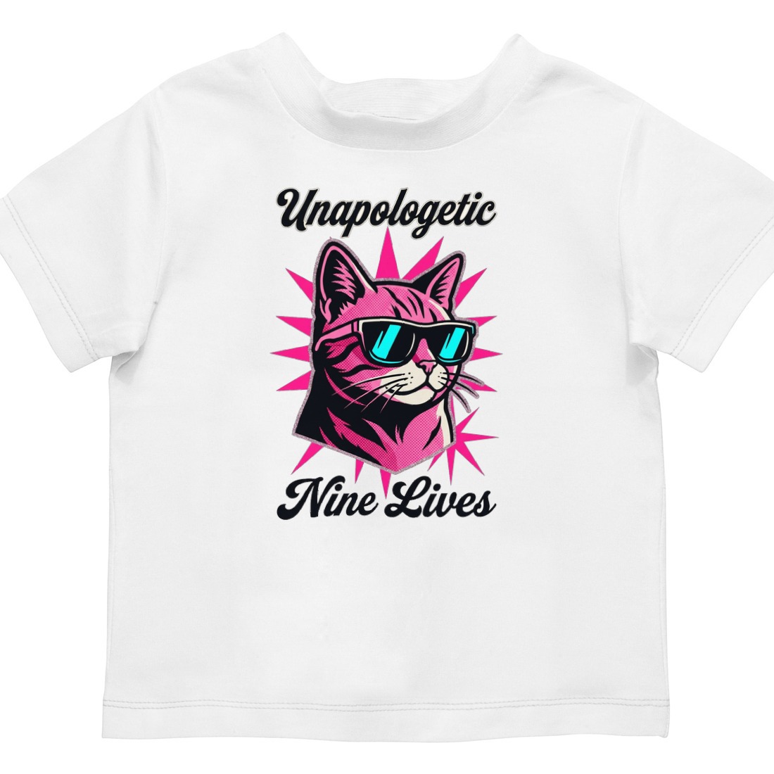 Y2K Pop Icon Rebel Feline Kids Tee — lifestyle photo