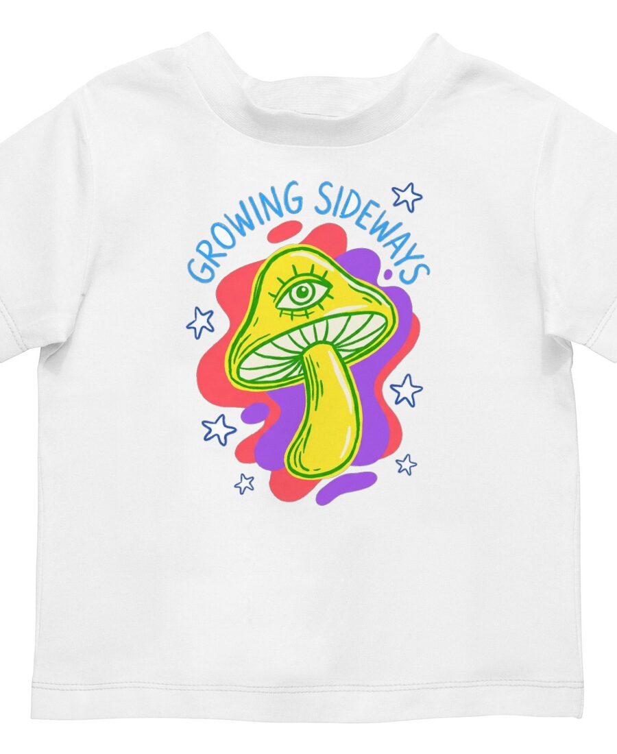 Happy Little Weirdo Mushroom Tee Kids Tee — lifestyle photo