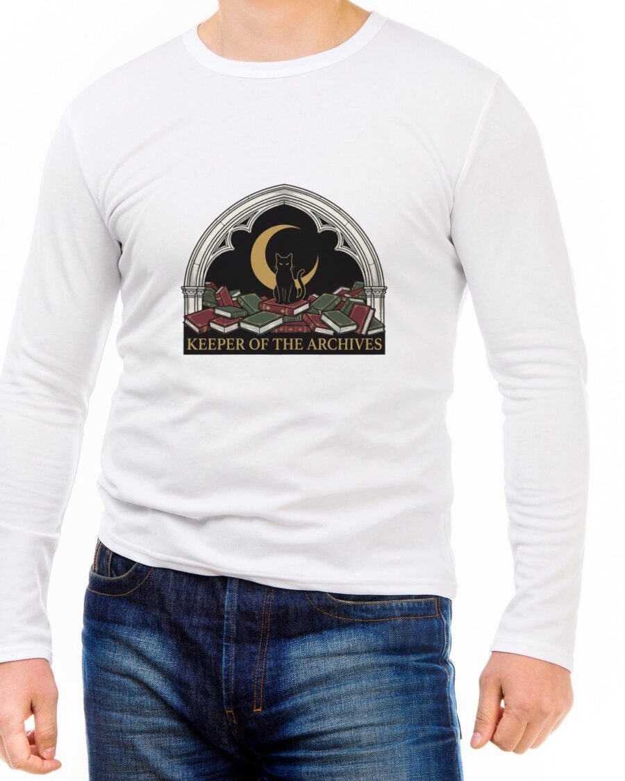 Keeper Of The Midnight Archives Long Sleeve — lifestyle photo
