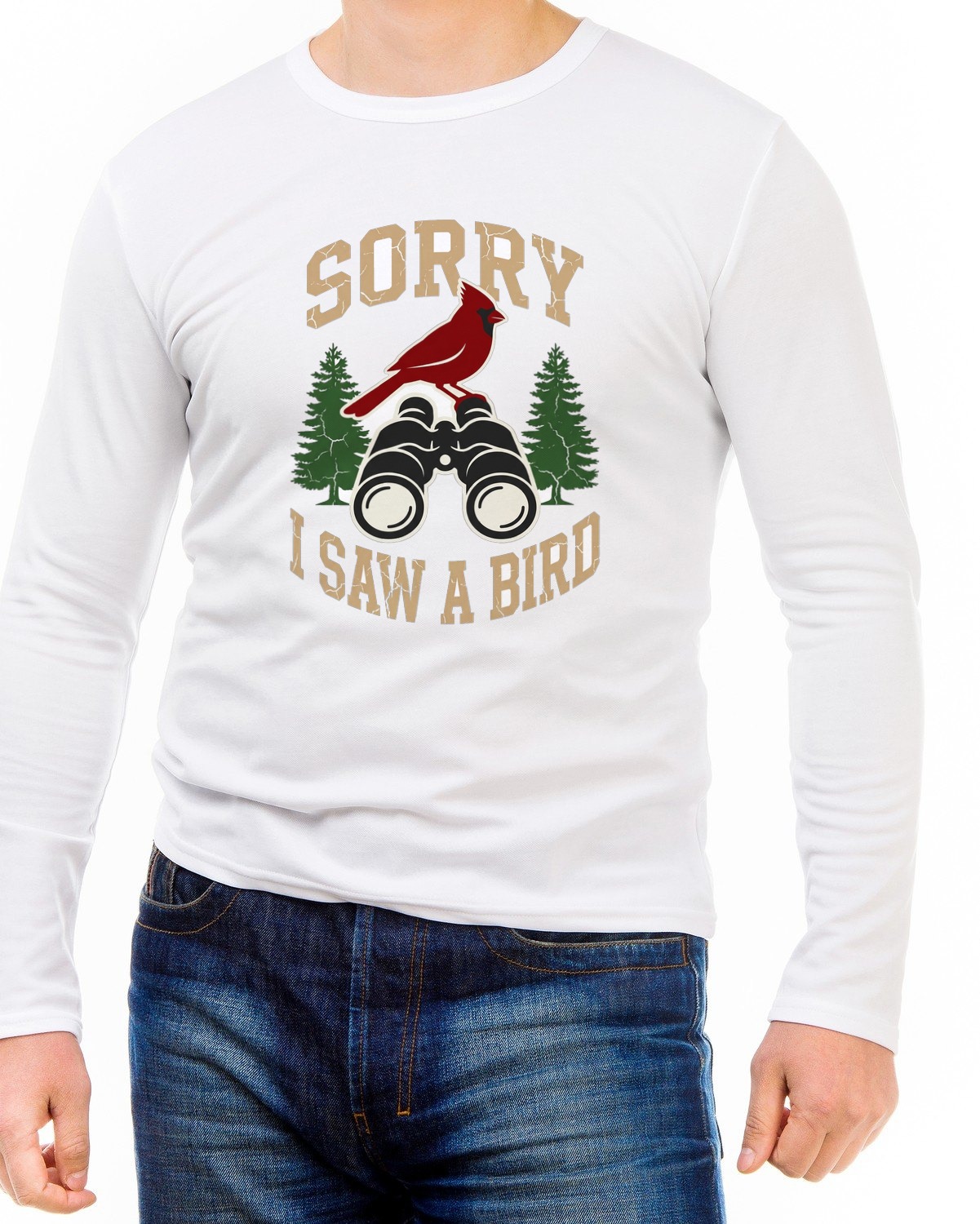 Varsity Birding Distraction Club Long Sleeve — lifestyle photo