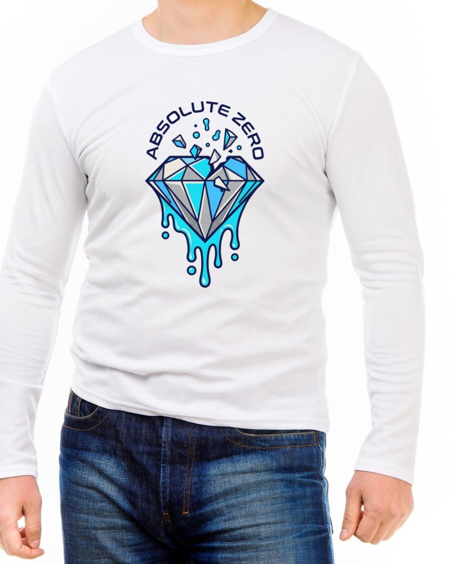 Absolute Zero Chrome Drip Tee Long Sleeve — lifestyle photo