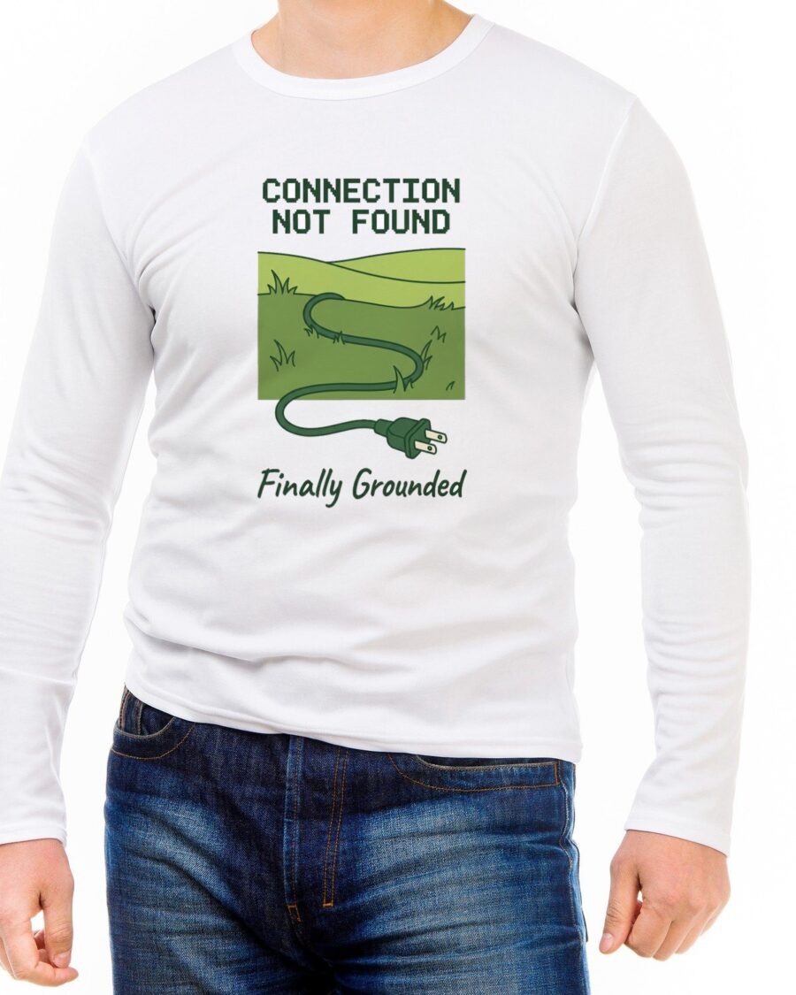 Connection Lost Grassy Hill Tee Long Sleeve — lifestyle photo