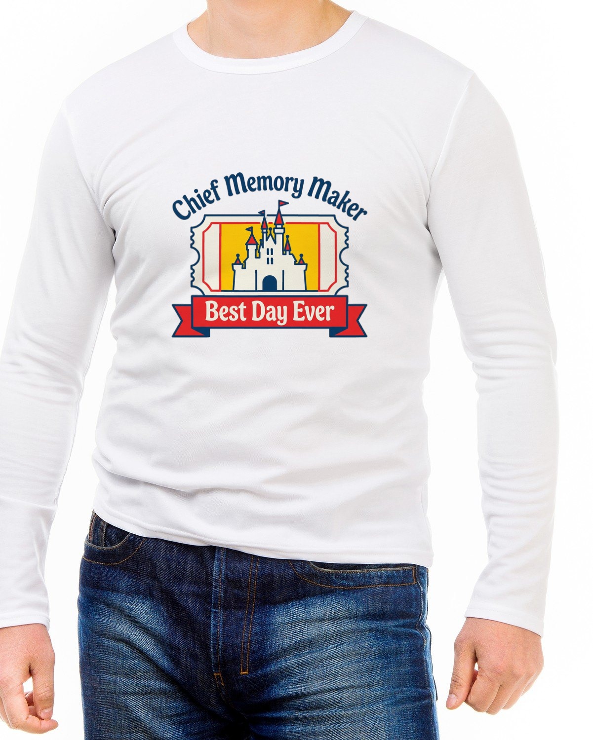 Chief Memory Maker Theme Park Crest Long Sleeve — lifestyle photo