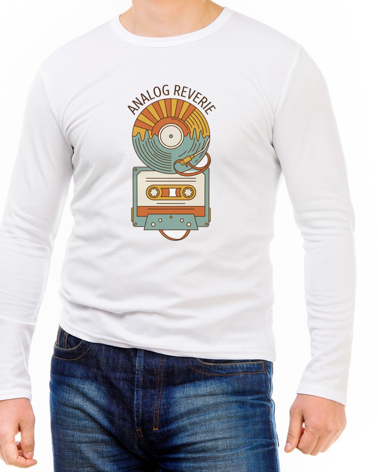 Golden Hour Grooves Analog Sun Long Sleeve — lifestyle photo