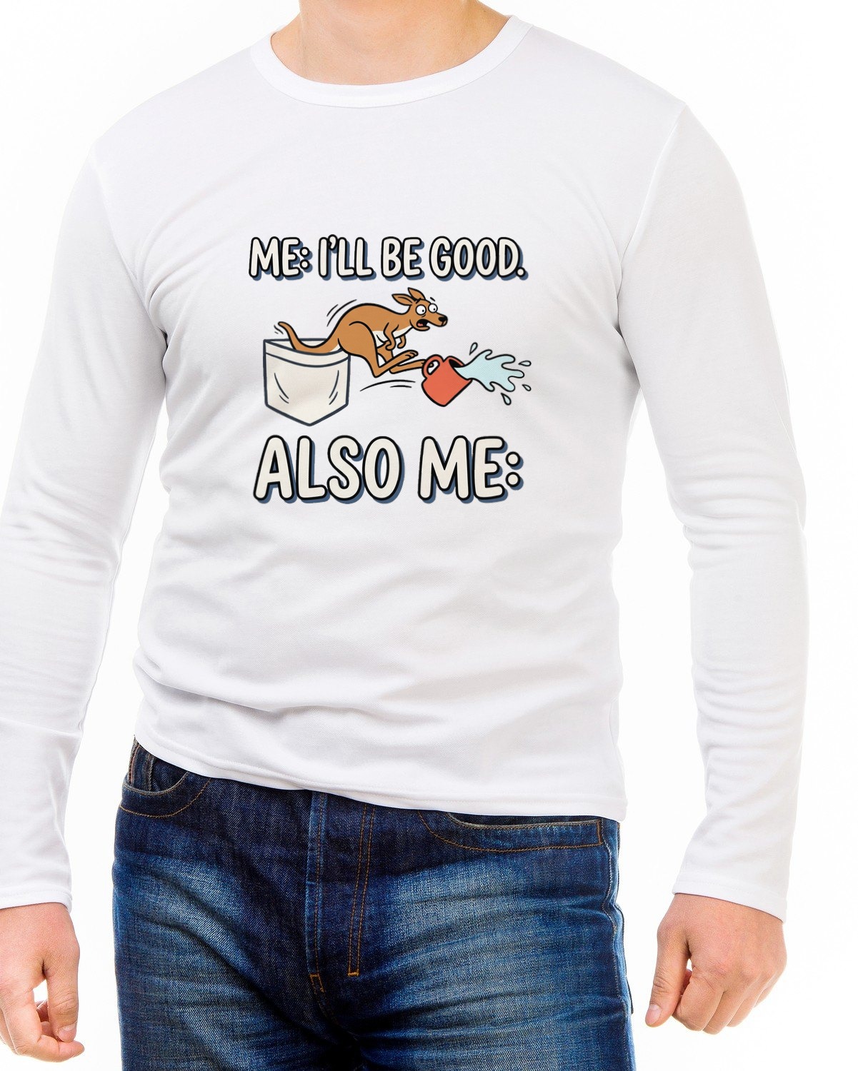 Me Also Me Out Of Pocket Long Sleeve — lifestyle photo