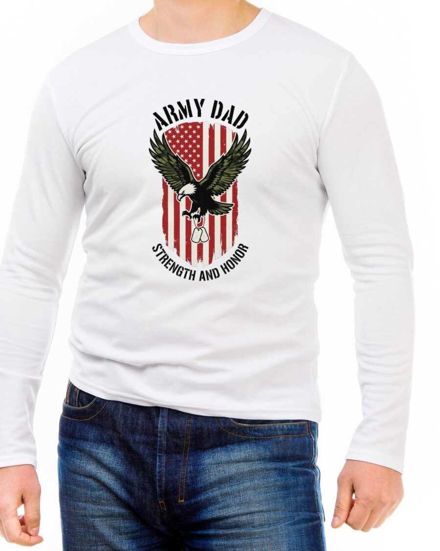 Defending The Homefront Eagle Crest Long Sleeve — lifestyle photo