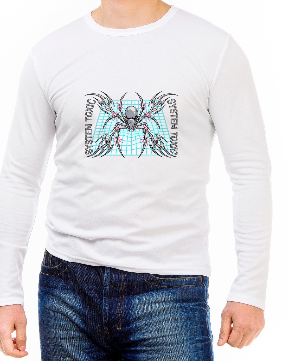 Glitch Venom Chrome Arachnid Long Sleeve — lifestyle photo