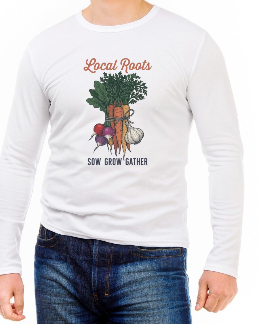 Heirloom Harvest Local Roots Society Long Sleeve — lifestyle photo