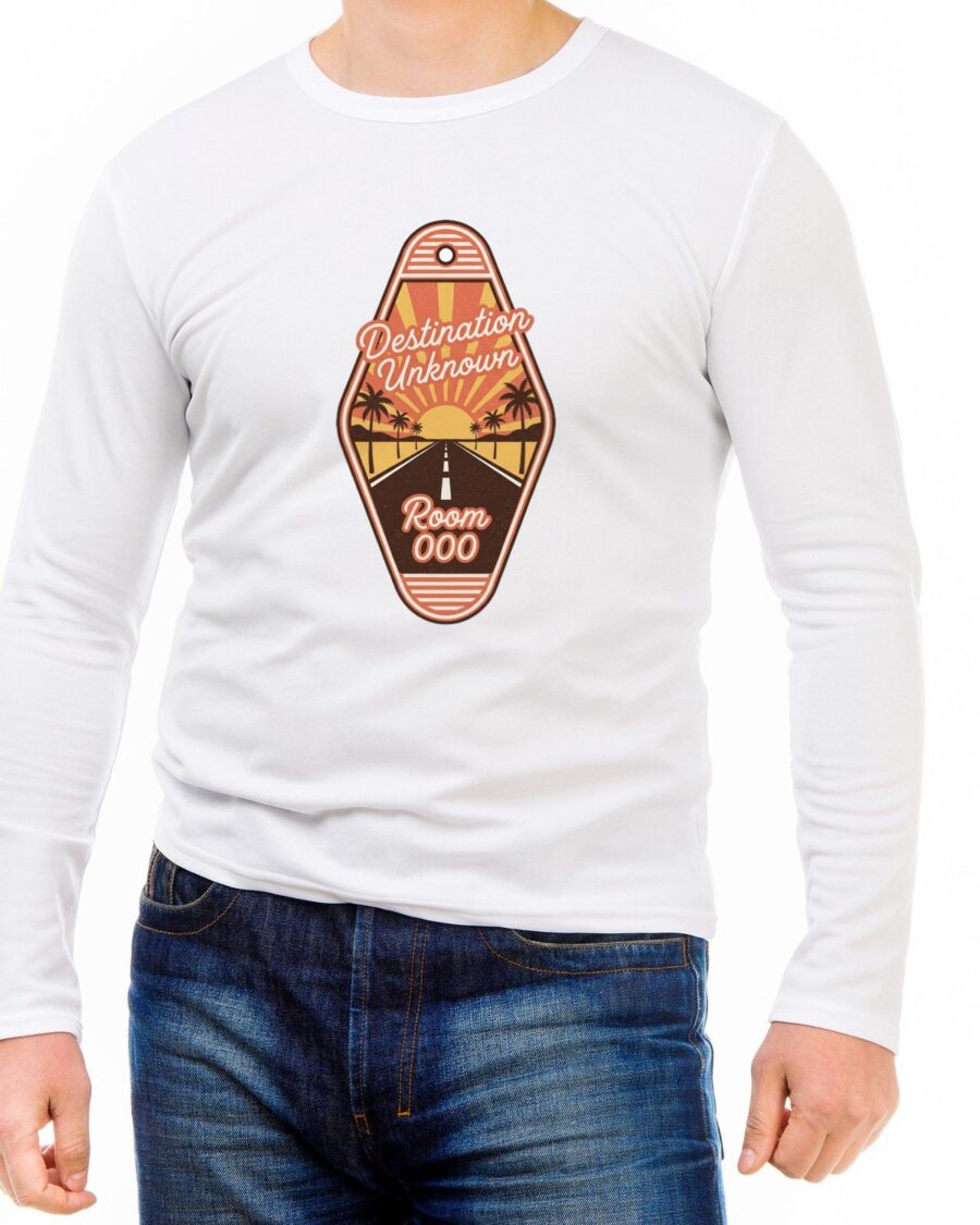 Nowhere Particular Desert Motel Key Long Sleeve — lifestyle photo