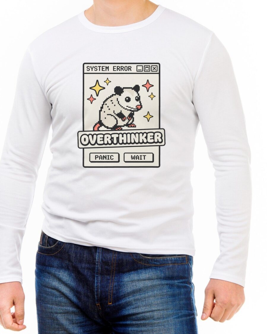 System Overload Overthinker Pop-Up Long Sleeve — lifestyle photo