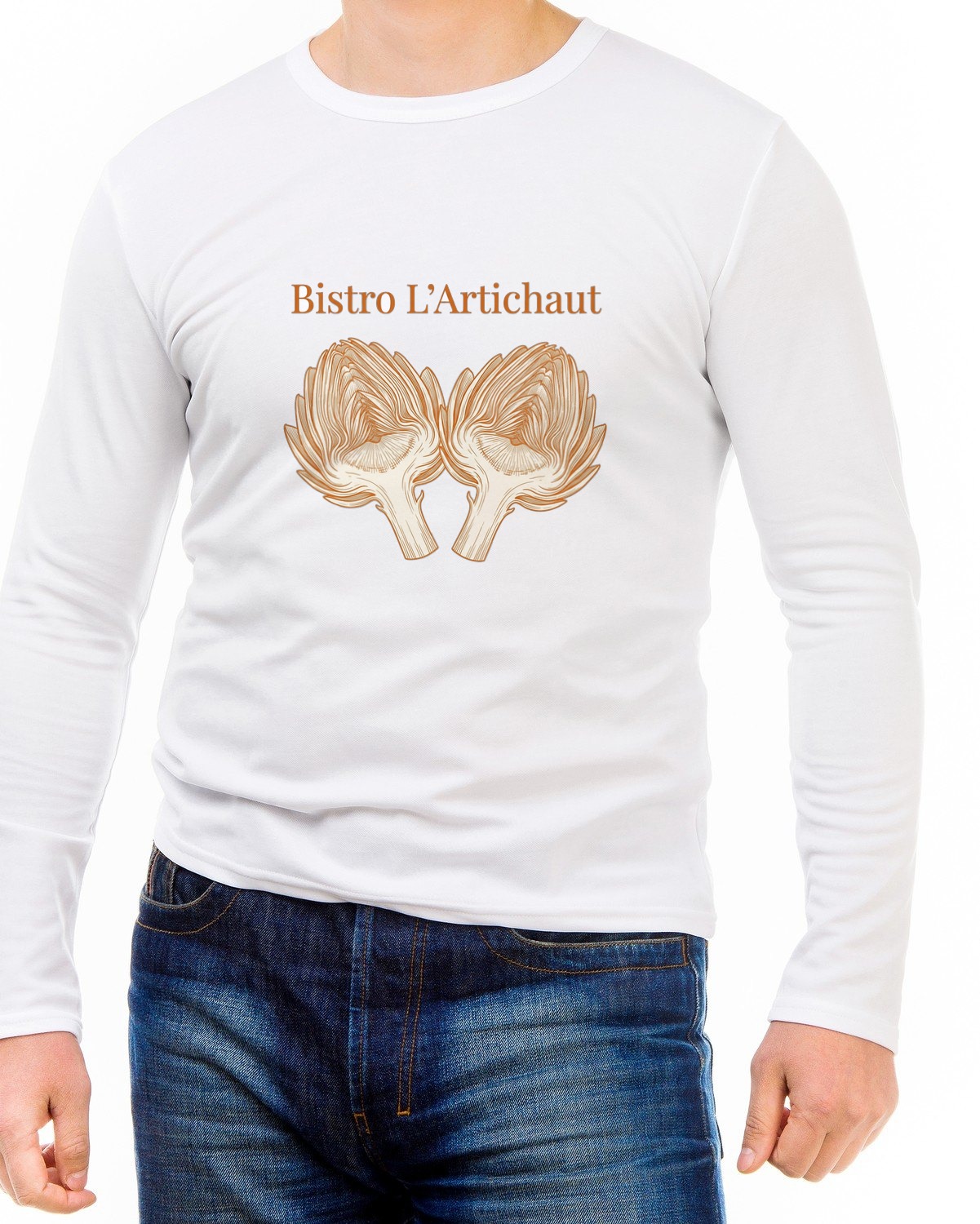Heritage Artichoke Bistro Etching Long Sleeve — lifestyle photo
