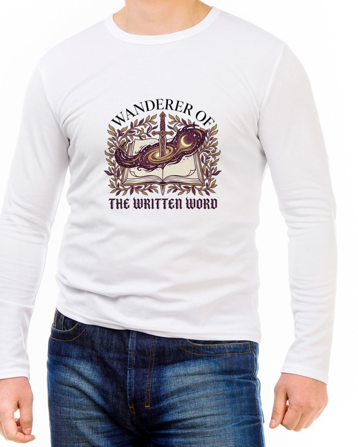 Wanderer Of The Written Word Long Sleeve — lifestyle photo