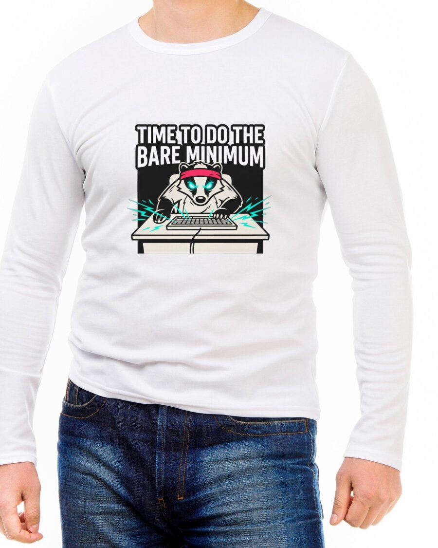 Bare Minimum Lock In Badger Long Sleeve — lifestyle photo