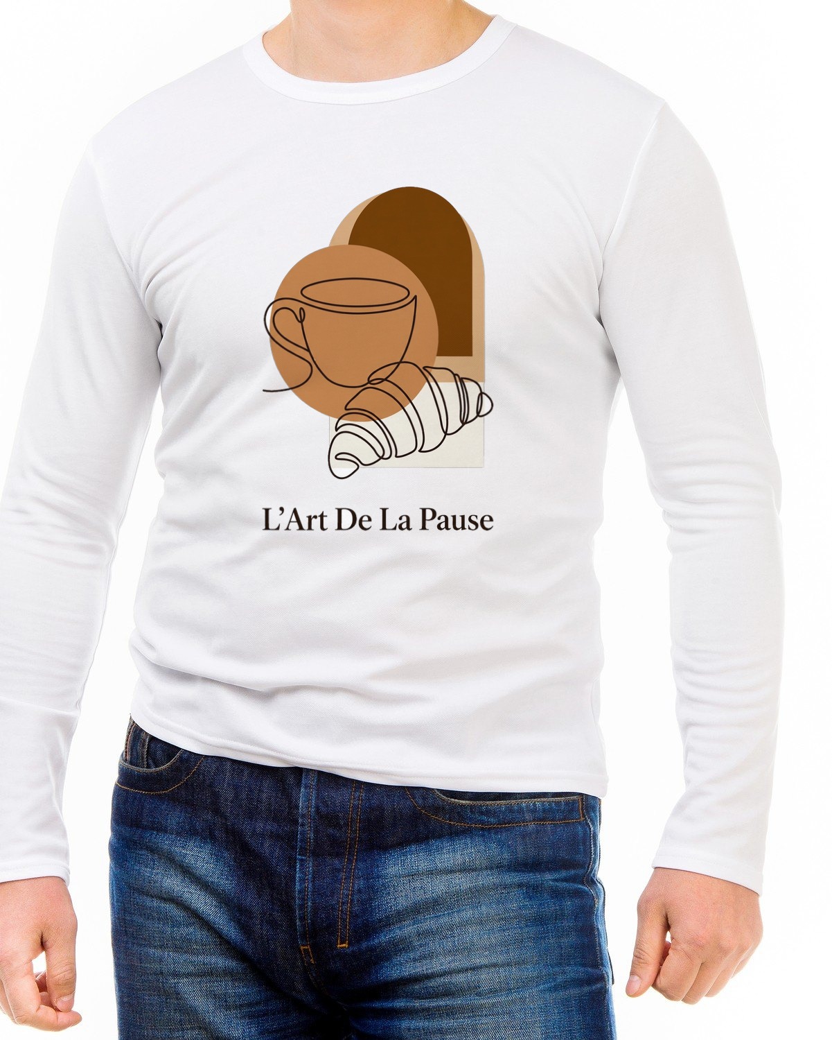 L'Art De La Pause Continuous Line Long Sleeve — lifestyle photo