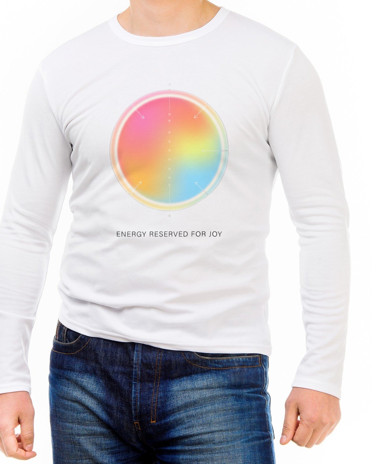 Boundary Setting Aura Gradient Chart Long Sleeve — lifestyle photo
