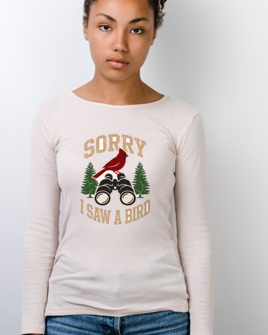 Varsity Birding Distraction Club Long Sleeve — lifestyle photo