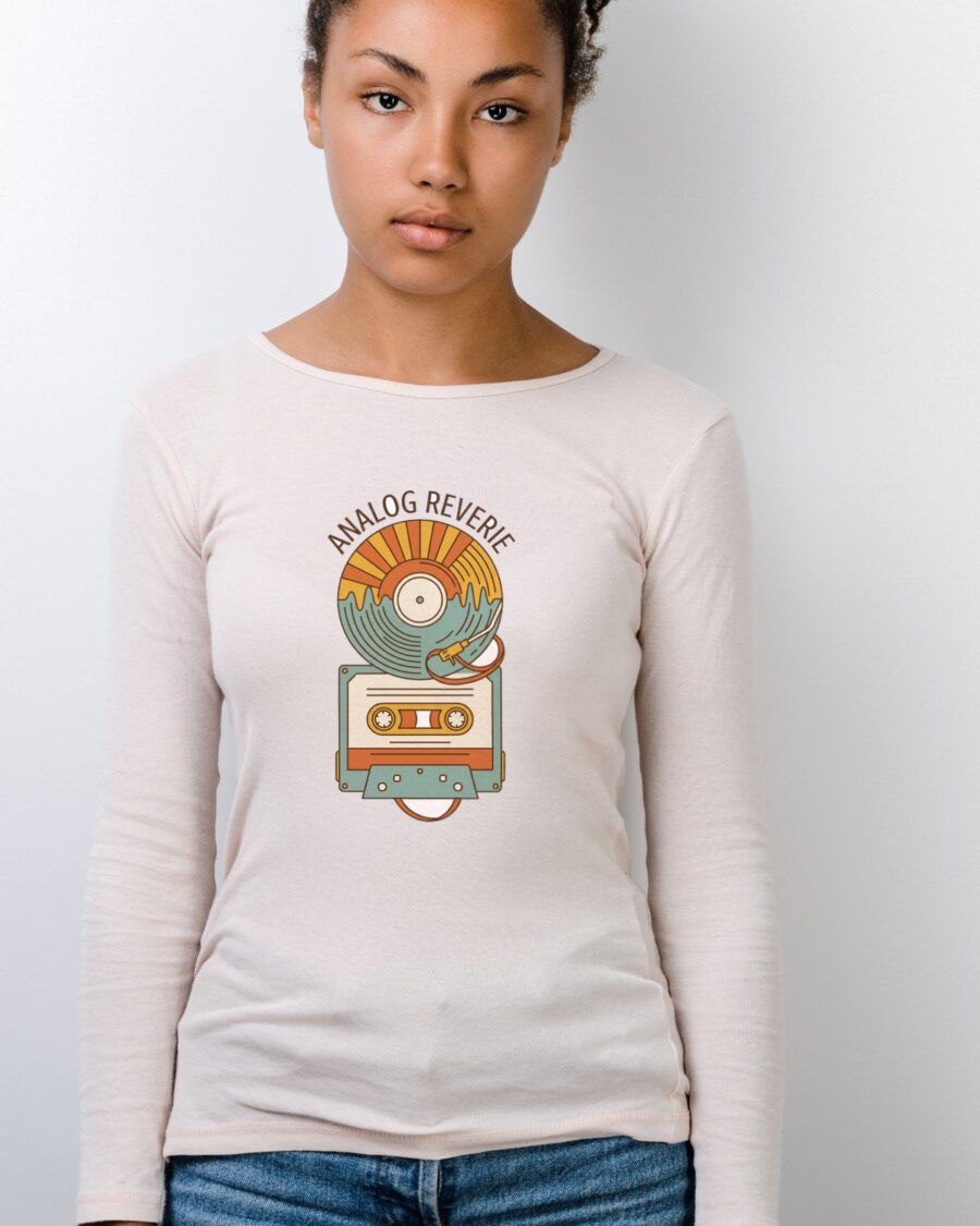 Golden Hour Grooves Analog Sun Long Sleeve — lifestyle photo