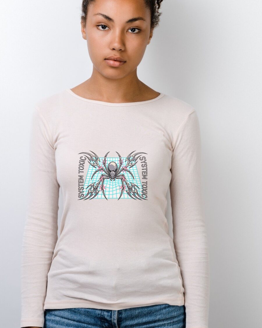 Glitch Venom Chrome Arachnid Long Sleeve — lifestyle photo