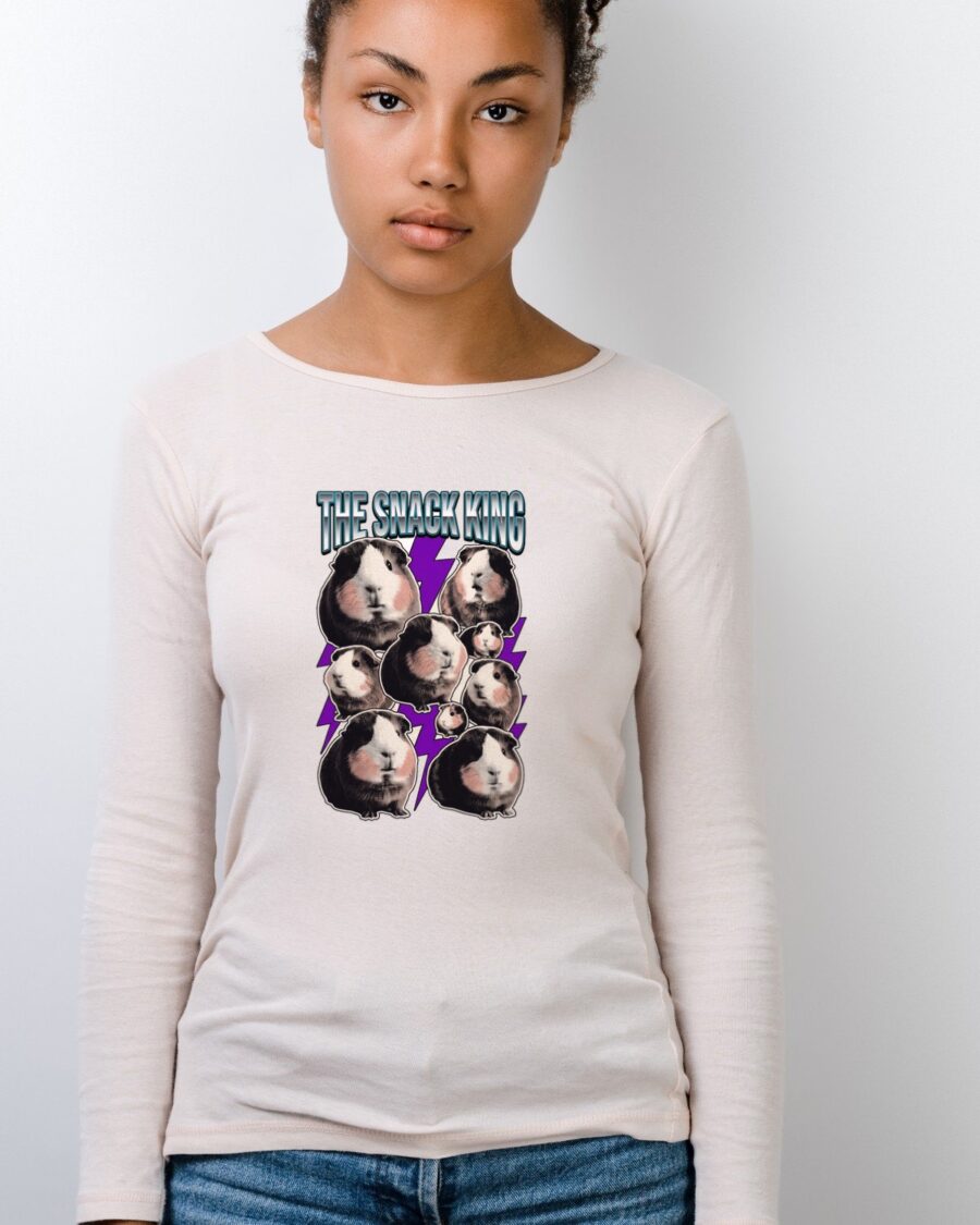 Heavyweight Snacker Guinea Pig Bootleg Long Sleeve — lifestyle photo