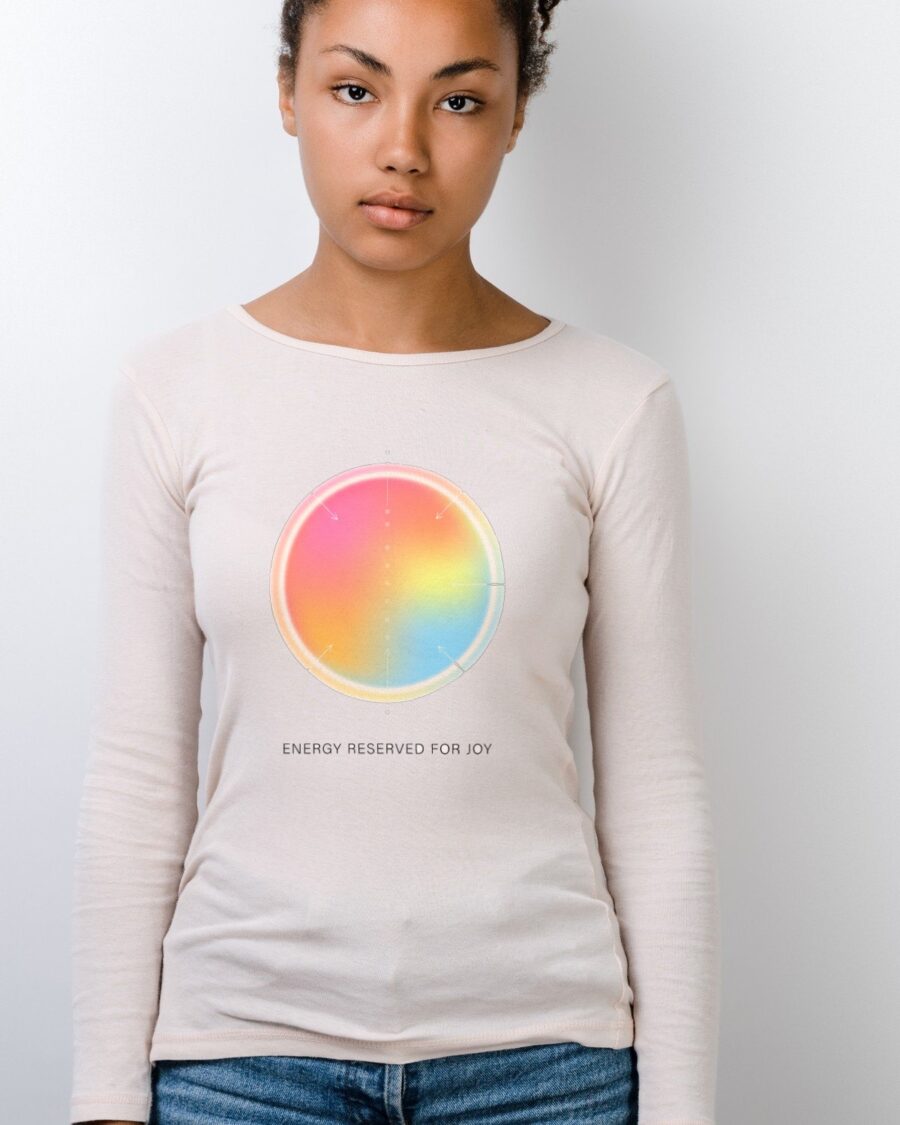Boundary Setting Aura Gradient Chart Long Sleeve — lifestyle photo